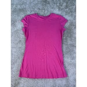 Piper & Blue Shirt Top Women's XS Pink Solid Crew Neck C792